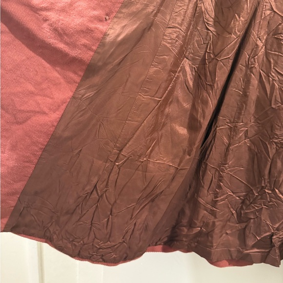 Free People Double-Breasted Trench Coat - Brick Red - Picture 4 of 6